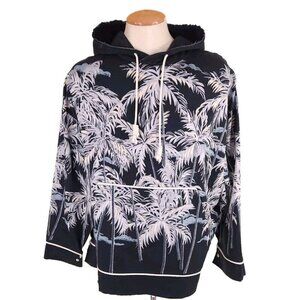 Palm Angels Allover Palm Print Pullover Shirt Size 52 XL Oversized Mens New